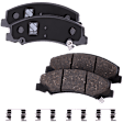 2-Wheel Set Front Wheel Hub, Includes (2) Brake Disc, (1) Brake Pad Set, and (2) Wheel Hub