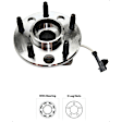 2-Wheel Set Front Wheel Hub, Includes (2) Brake Disc, (1) Brake Pad Set, and (2) Wheel Hub
