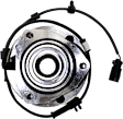 2-Wheel Set Front Brake Disc and Pad Kit, Plain Surface, includes (2) Brake Disc, (1) Brake Pad Set, and (2) Wheel Hub