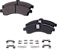2-Wheel Set Front Brake Disc and Pad Kit, Plain Surface, includes (2) Brake Disc, (1) Brake Pad Set, and (2) Wheel Hub