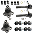 6-Piece Kit Front, Driver and Passenger Side Suspension Kit, Includes (2) Ball Joint , (2) Tie Rod End and (2) Sway Bar Link