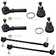 6-Piece Kit Front Suspension Kit, Includes (2) Ball Joint, (2) Sway Bar Link, and (2) Tie Rod End