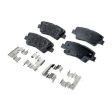 4-Wheel Set Front and Rear Brake Disc and Pad Kit, Plain Surface, 5 Lugs, Front-299.97 mm/Rear-261.87 mm, Organic, Pro-Line Series Includes (4) Brake Disc and (2) Brake Pad Set