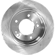 4-Wheel Set Front and Rear Brake Disc and Pad Kit, Plain Surface, 5 Lugs, Front-299.97 mm/Rear-261.87 mm, Organic, Pro-Line Series Includes (4) Brake Disc and (2) Brake Pad Set