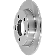 4-Wheel Set Front and Rear Brake Disc and Pad Kit, Plain Surface, 5 Lugs, Front-299.97 mm/Rear-261.87 mm, Organic, Pro-Line Series Includes (4) Brake Disc and (2) Brake Pad Set
