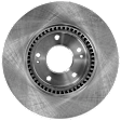 4-Wheel Set Front and Rear Brake Disc and Pad Kit, Plain Surface, 5 Lugs, Front-299.97 mm/Rear-261.87 mm, Organic, Pro-Line Series Includes (4) Brake Disc and (2) Brake Pad Set