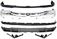 6-Piece Kit, Front, Upper Primed Bumper Cover, Includes (1) Bumper, (1) Bumper Cover, (2) Bumper Trim, and (2) Valance