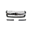 2004 Chevrolet Silverado 1500 - 3-Piece Kit Grille, Textured Gray,  Includes (1) Grille and (2) Grille Trim
