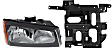 2-Piece Kit Passenger Side Halogen Headlight, With bulb(s), OE Replacement, Includes (1) Headlight and (1) Headlight Bracket