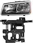 2-Piece Kit Driver Side Halogen Headlight, With bulb(s), OE Replacement, Includes (1) Headlight and (1) Headlight Bracket