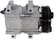 2-Piece Kit A/C Compressor Kit, With Clutch, 6-Groove Pulley, Includes (1) A/C Compressor and (1) A/C Service Kit