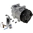 2-Piece Kit A/C Compressor Kit, With Clutch, 6-Groove Pulley, Includes (1) A/C Compressor and (1) A/C Service Kit