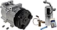 2007 Ford Ranger - 2-Piece Kit A/C Compressor Kit, 4.0L 6Cyl, FS10, 511449, Acum/ Drier 141121, Front Exp Valve 3411247, Oring Seal Kit 132125, With Clutch, 6-Groove Pulley