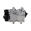 3-Piece Kit A/C Compressor, 6-Groove Pulley, includes A/C Condenser, and A/C Service Kit (A/C Accumulator, A/C Orifice Tube, and A/C O-Ring and Gasket Seal Kit)