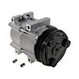 3-Piece Kit A/C Compressor, 6-Groove Pulley, includes A/C Condenser, and A/C Service Kit (A/C Accumulator, A/C Orifice Tube, and A/C O-Ring and Gasket Seal Kit)
