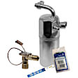 3-Piece Kit A/C Compressor with A/C Condenser, and A/C Service Kit (A/C Accumulator, A/C Orifice Tube, and A/C O-Ring and Gasket Seal Kit), 6-Groove Pulley