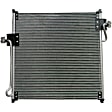 3-Piece Kit A/C Compressor with A/C Condenser, and A/C Service Kit (A/C Accumulator, A/C Orifice Tube, and A/C O-Ring and Gasket Seal Kit), 6-Groove Pulley