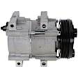 3-Piece Kit A/C Compressor with A/C Condenser, and A/C Service Kit (A/C Accumulator, A/C Orifice Tube, and A/C O-Ring and Gasket Seal Kit), 6-Groove Pulley