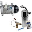 2-Piece Kit A/C Compressor Kit, With Clutch, 4-Groove Pulley, Includes (1) A/C Compressor and (1) A/C Service Kit