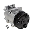 2-Piece Kit A/C Compressor Kit, With Clutch, 6-Groove Pulley, Includes (1) A/C Compressor and (1) A/C Service Kit