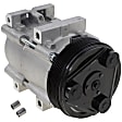 3-Piece Kit A/C Compressor Kit, With Clutch, 6-Groove Pulley, Includes (1) A/C Compressor, (1) A/C Condenser and (1) A/C Service Kit