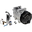 2-Piece Kit A/C Compressor Kit, With Clutch, 6-Groove Pulley, Includes (1) A/C Compressor and (1) A/C Service Kit