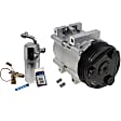 2-Piece Kit A/C Compressor Kit, With Clutch, 6-Groove Pulley, Includes (1) A/C Compressor and (1) A/C Service Kit