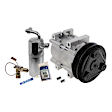 2-Piece Kit A/C Compressor Kit, With Clutch, 6-Groove Pulley, Includes (1) A/C Compressor and (1) A/C Service Kit