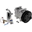 2-Piece Kit A/C Compressor Kit, With Clutch, 6-Groove Pulley, Includes (1) A/C Compressor and (1) A/C Service Kit