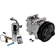 2-Piece Kit A/C Compressor Kit, With Clutch, 6-Groove Pulley, Includes (1) A/C Compressor and (1) A/C Service Kit