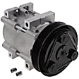 2-Piece Kit A/C Compressor Kit, With Clutch, 6-Groove Pulley, Includes (1) A/C Compressor and (1) A/C Service Kit