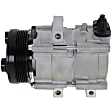 2-Piece Kit A/C Compressor Kit, With Clutch, 6-Groove Pulley, Includes (1) A/C Compressor and (1) A/C Service Kit