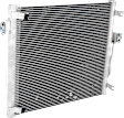 2-Piece Kit, Driver Side A/C Condenser, includes (1) A/C Condenser and (1) Cooling Fan Assembly