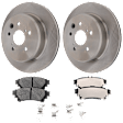 2-Wheel Set Rear Brake Disc and Pad Kit, Plain Surface 310.13 mm, Includes (1) Brake Pad Set and (2) Brake Disc