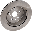 2-Wheel Set Rear Brake Disc and Pad Kit, Plain Surface 310.13 mm, Includes (1) Brake Pad Set and (2) Brake Disc