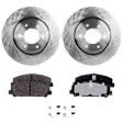 2-Wheel Set Front Brake Disc and Pad Kit, Plain Surface 350.01 mm, Includes (1) Brake Pad Set and (2) Brake Disc
