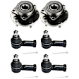 2002 Mitsubishi Galant - 2-Wheel Set Front Wheel Hub, Includes (4) Tie Rod End and (2) Wheel Hub
