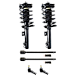6-Piece Kit Front, Driver or Passenger Side Suspension Kit, Includes (2) Loaded Strut and (4) Tie Rod End