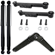 5-Piece Kit Rear, Driver and Passenger Side Suspension Kit, Includes (3) Control Arm and (2) Shock Absorber