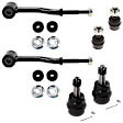 6-Piece Kit Front Suspension Kit, Includes (4) Ball Joint and (2) Sway Bar Link