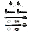 2008 Lexus GX470 - 6-Piece Kit Front, Driver or Passenger Side Suspension Kit, For Models Without Kinetic Dynamic Suspension,  Includes (4) Tie Rod End and (2) Ball Joint
