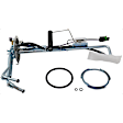 4-Piece Kit Galvanized Steel Fuel Tank, 25 gallons / 95 liters Includes (1) Fuel Pump, (1) Fuel Sending Unit, (1) Fuel Tank, and (1) Fuel Tank Strap