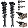 6-Piece Kit Fully Loaded Strut, Sedan, Includes (2) Sway Bar Link and (4) Shock Absorber and Strut Assembly