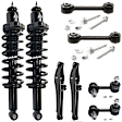 8-Piece Kit Rear, Driver and Passenger Side Fully Loaded Strut, FWD, Includes (2) Control Arm, (2) Lateral Link, (2) Sway Bar Link and (2) Shock Absorber and Strut Assembly