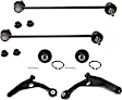 6-Piece Kit Front, Driver and Passenger Side, Lower Control Arm, Includes (2) Control Arm, (2) Ball Joint and (2) Sway Bar Link
