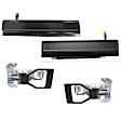 1986 Pontiac Grand Am - 4-Piece Kit Front, Driver and Passenger Side Chrome Interior Door Handle, Without Door Lock Hole, 2-Door, Coupe,  Includes (2) Exterior Door Handle and (2) Interior Door Handle