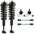 6-Piece Kit Front, Driver and Passenger Side Fully Loaded Strut, Includes (2) Ball Joint, (2) Loaded Strut, and (2) Sway Bar Link