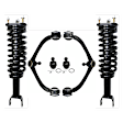 6-Piece Kit Front, Driver and Passenger Side Fully Loaded Strut, Includes (2) Shock Absorber and Strut Assembly, (2) Control Arm and (2) Ball Joint