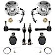 8-Piece Kit Front, Driver and Passenger Side Axle Assembly, AWD/4WD, Includes (2) Axle Assembly, (2) Ball Joint, (2) Tie Rod End, and (2) Wheel Hub