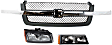 3-Piece Kit, Grille Textured Gray, Includes (1) Grille, (1) Headlight, and (1) Turn Signal Light